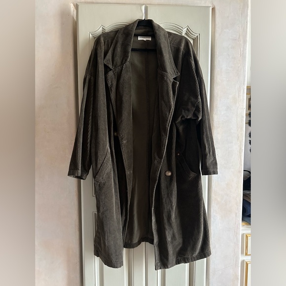 La Petite Étoile Jackets & Blazers - La Petite Étoile Women's Corduroy Long Coat